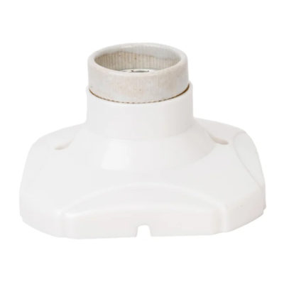 Патрон керамическое основание Е27 белый