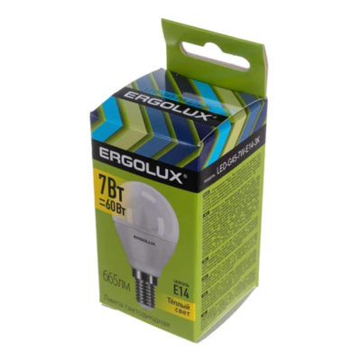 Ergolux LED G45-5W-E14 3K