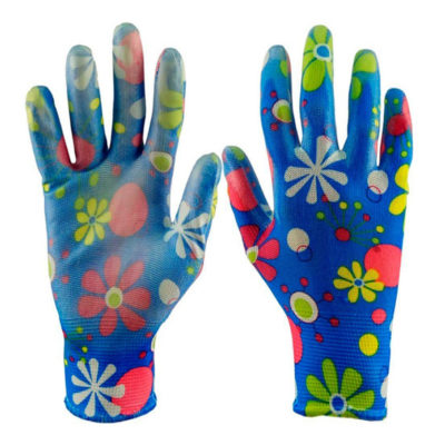 Перчатки нейлоновые обливные женские (цветочек)