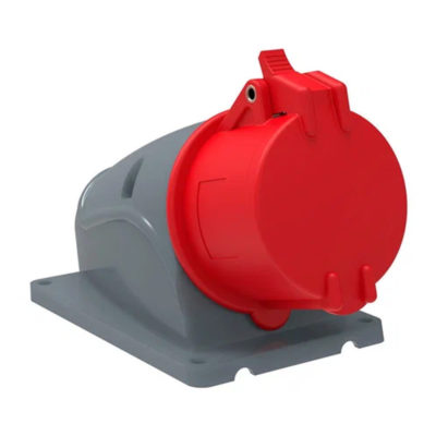 Розетка силовая HT-115 стационарная 16A 380V 3P+PE+N IP44 IEK (1/10)