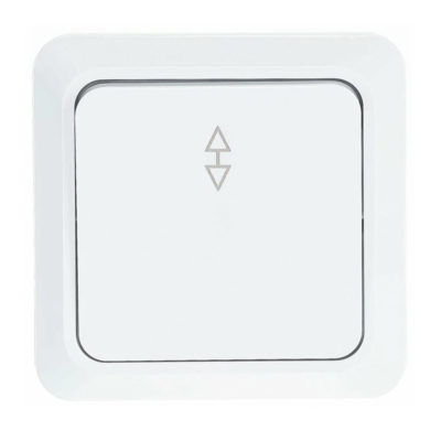 Выключатель 1ОП белый проходной ОЛИМП UNIVersal (10/100)