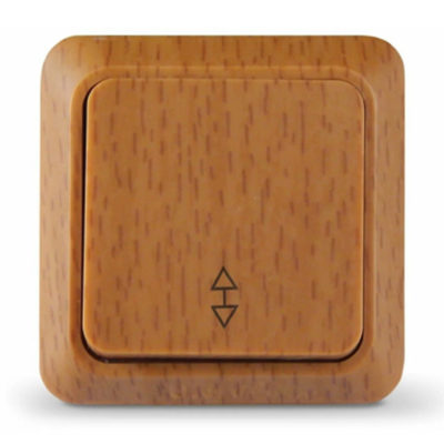 Выключатель 1ОП бук проходной ОЛИМП UNIVersal (10)