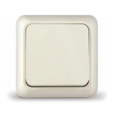 Выключатель 1ОП слоновая кость ОЛИМП UNIVersal (10/200)