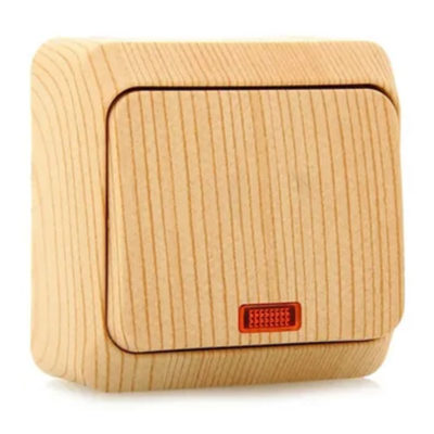 Выключатель 1ОП сосна с подсветкой Этюд Schneider Electric (25/200)