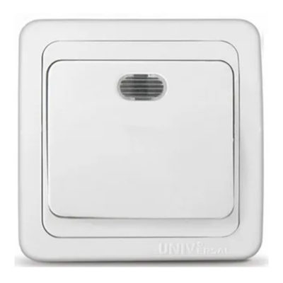 Выключатель 1СП белый проходной ВАЛЕРИ UNIVersal (10/100)