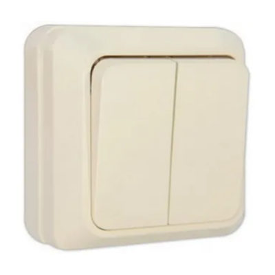 Выключатель 2ОП слоновая кость ОЛИМП UNIVersal (10/200)
