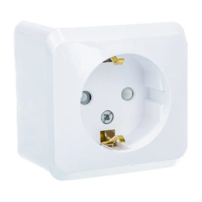 Розетка 1ОП с/з белая со шторками Этюд Schneider Electric (17/136)