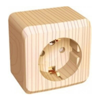 Розетка 1ОП с/з сосна со шторками Этюд Schneider Electric (17/136)