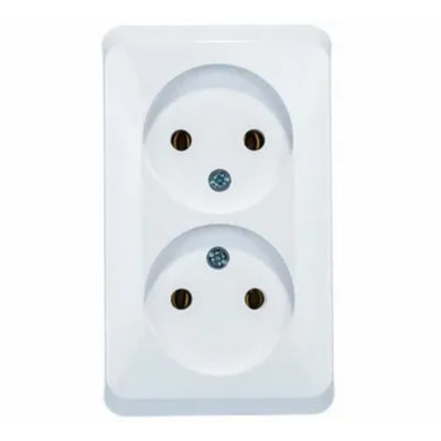 Розетка 2ОП б/з белая со шторками Этюд Schneider Electric (20)