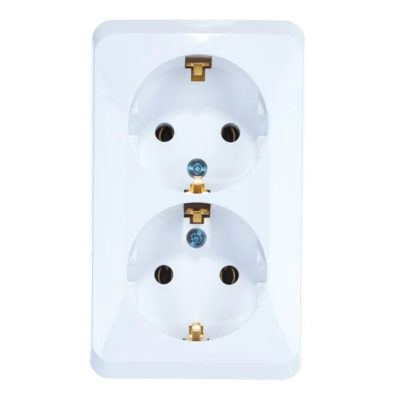 Розетка 2ОП с/з белая Этюд Schneider Electric (16/96)