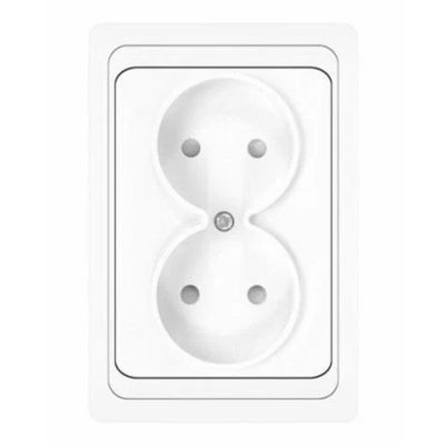 Розетка 2СП с/з слоновая кость ВАЛЕРИ UNIVersal (10/100)