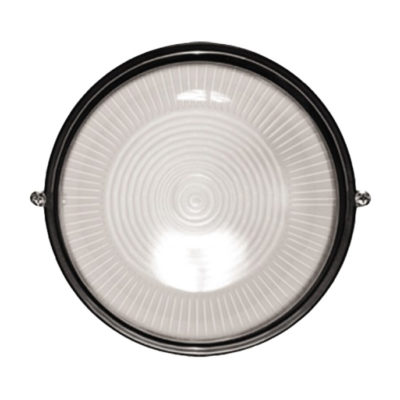 Светильник 60Вт круг черный IP54 (1/20)