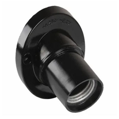 Патрон Е27 карболитовый настенный черный (1/50/200)