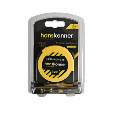 HK2010-06-3-16 Рулетка 3*16мм с окном для считывания внутр.размеров Hanskonner