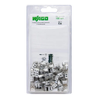 Зажим безвинтовой 2273-202 (100 шт. в уп.) Wago