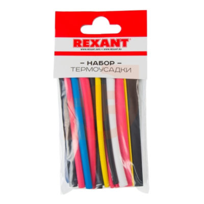 Набор термоусадочной трубки №3 "АССОРТИ" REXANT (10)