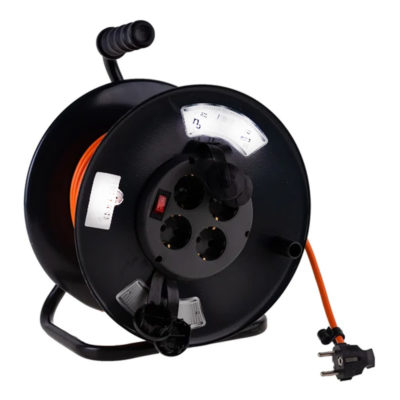 Удлинитель на катушке 4*20м(ПВС 3*1