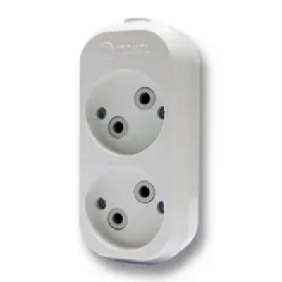 Колодка удлинителя 2 гн б/з Makel (25/100)