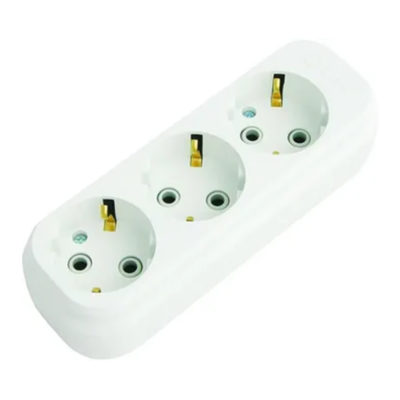 Колодка удлинителя 3 гн с/з Makel (15/60)