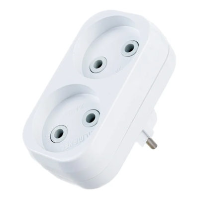 Разветвитель 2 гн. б/з 10А Makel (1/20/120)