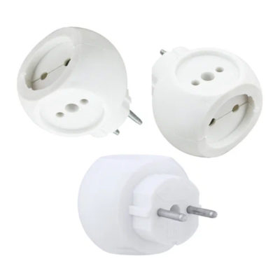 Тройник сетевой 16А шар ТС-3 белый (1/50)