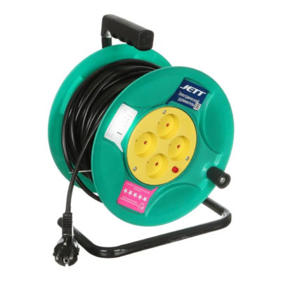 Удлинитель на катушке 4x30м с/з IP44 (ПВС 3х1.5) Джетт (1/2)