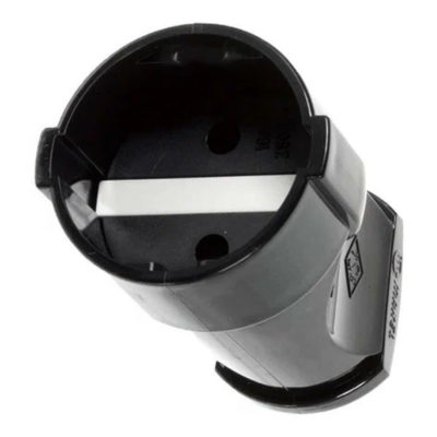 Штепсель 1 гн б/з черн. Makel (1/50/200)