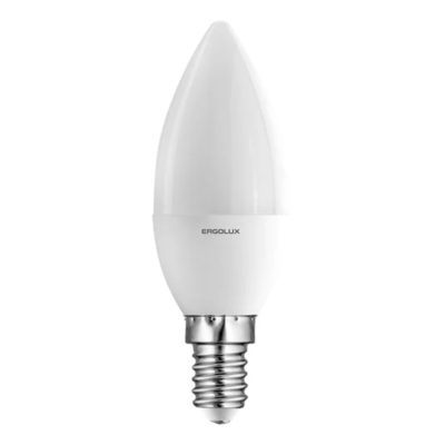 Ergolux LED-C35-7W-E14-3K Лампа светодиод. Свеча 7Вт 3000К