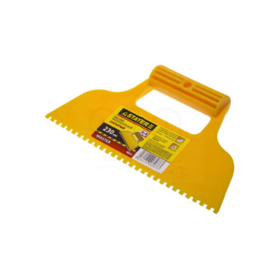 Шпатель пластмассовый зубчатый