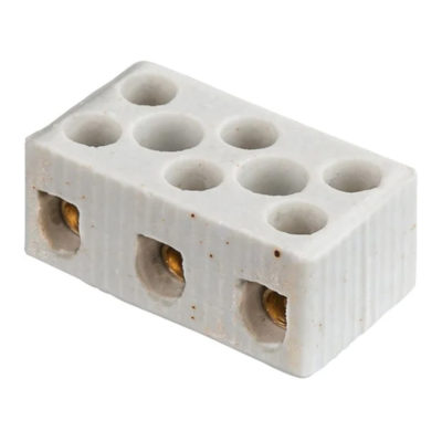 Колодка зажимная винтовая керамическая КЗВ NTB-HCR-3-35/WH 61711