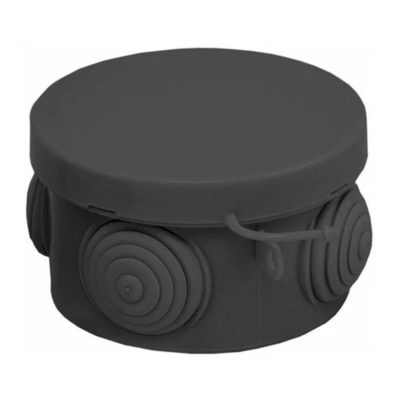 Коробка распаячн. КМР-040-038 с крышкой 65*40 IP54 черная