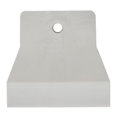 ШПАТЕЛЬ РЕЗИНОВЫЙ БЕЛЫЙ  80 ММ