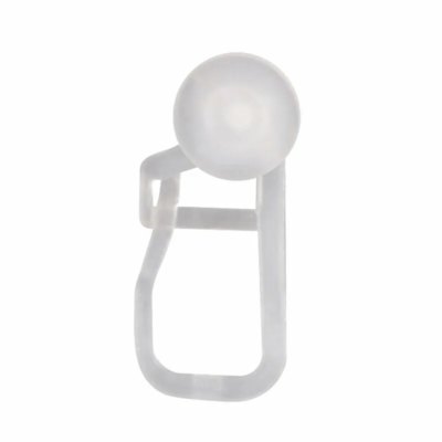 Крючок для штор пласт. ролик+замок 25шт.