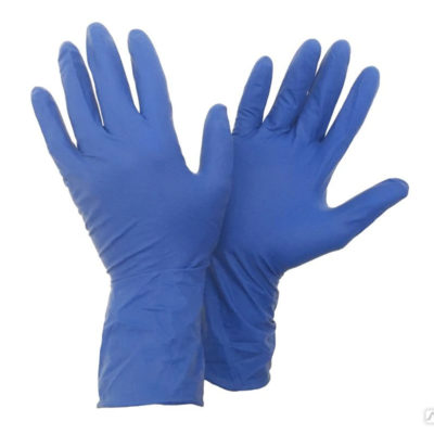 ПЕРЧАТКИ РЕЗИНА (СИНИЕ)