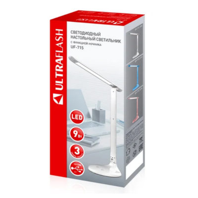 Ultraflash UF-715 C01 Светильник настольный 9 Вт белый