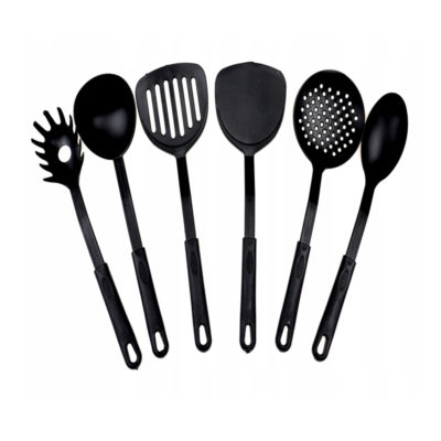 Набор кухонный 6 предметов черные ручки