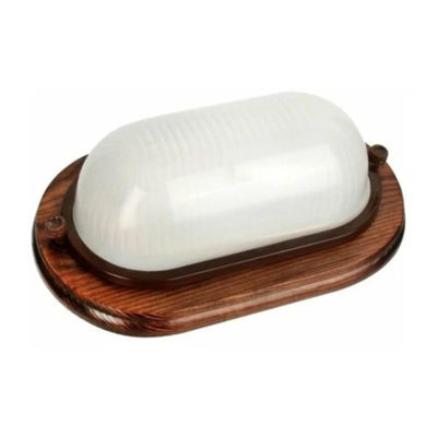 Светильник овал НБП 04-50-0021 ОРЕХ открытый Camelion