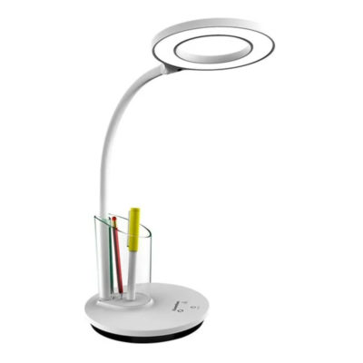 Camelion KD-826 C01 Светильник настольный белый 8Вт многофункцион.