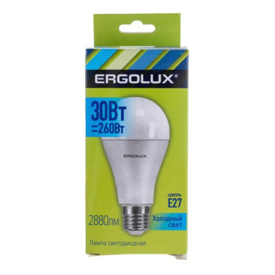 Ergolux LED-A70-30W-E27-4K Эл.лампа светодиодная ЛОН 30Вт 4500К