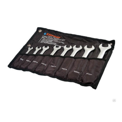 Набор рожковых ключей 8 предметов 6-27мм