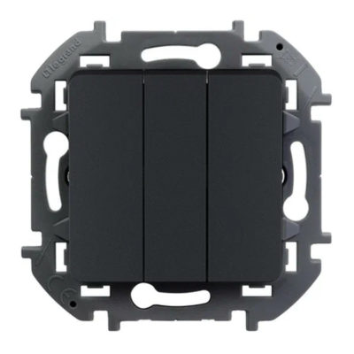 Механизм выключателя 3-кл. INSPIRIA 20 A антрацит