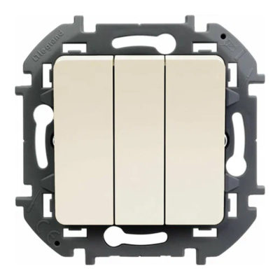 Механизм выключателя 3-кл. INSPIRIA 20A слоновая кость
