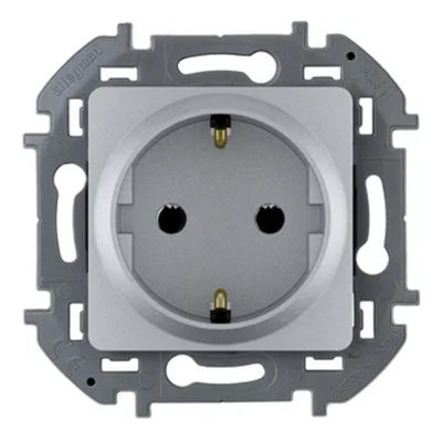 Механизм розетки 1СП INSPIRIA 16A алюминий