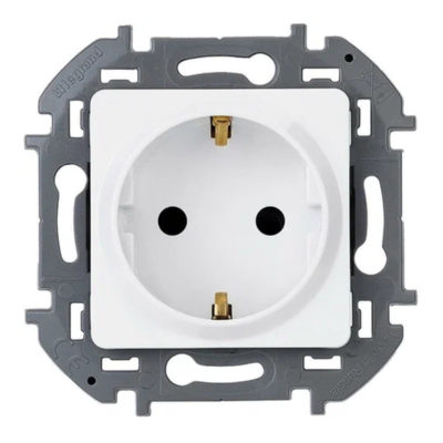 Механизм розетки 1СП INSPIRIA 16A белый