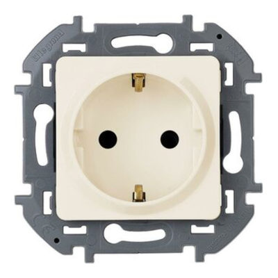 Механизм розетки 1СП INSPIRIA 16A слоновая кость
