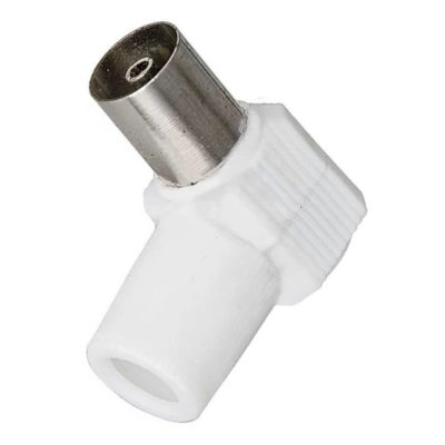 Разъем-штекер TV без пайки угловой