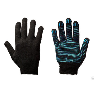 Перчатки утепленные черные