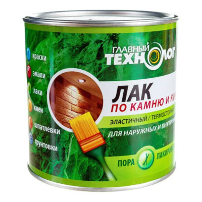 Лак по камню и кирпичу "Главный Технолог" матовый 0