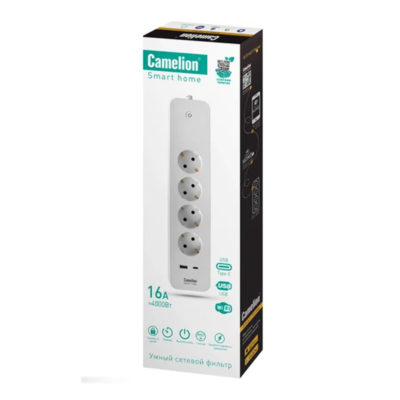 Camelion Smart Home SZD/SH/4*1.5/WIFI Сетевой фильтр 4*1