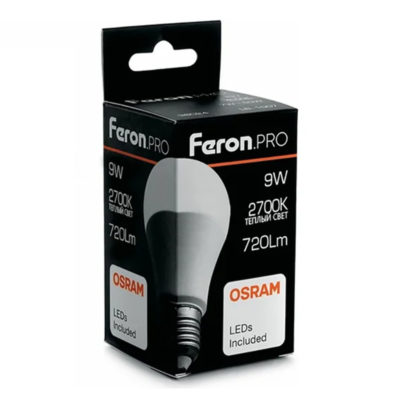 Лампа светодиод. LAD 9.0W E27 2700K 100*37